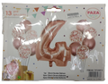 Casey 13pc Rose Gold and White Balloon Set Nr 4