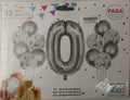 Casey 13pc Silver and White Balloon Set Nr 0