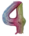 Casey 102cm Rainbow Balloon Number 4
