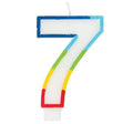 Casey 7cm Multicolor Numerical Birthday Candle Nr.7