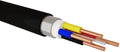 Solarix Surfix Black 4mm 4 Core With Earth Cable