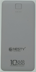 Nesty 10000mAh White Multi Functional Power Bank