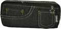 Brainware Black Denim Pencil Case
