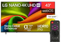 LG 43 Inch NU850B6LA NANO 4K UHD Smart TV
