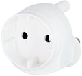 Noble 2 Pin Round Schuko Single Adaptor