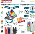 Promate Dark Blue Lucent S5 Bookcover with TouchScreen